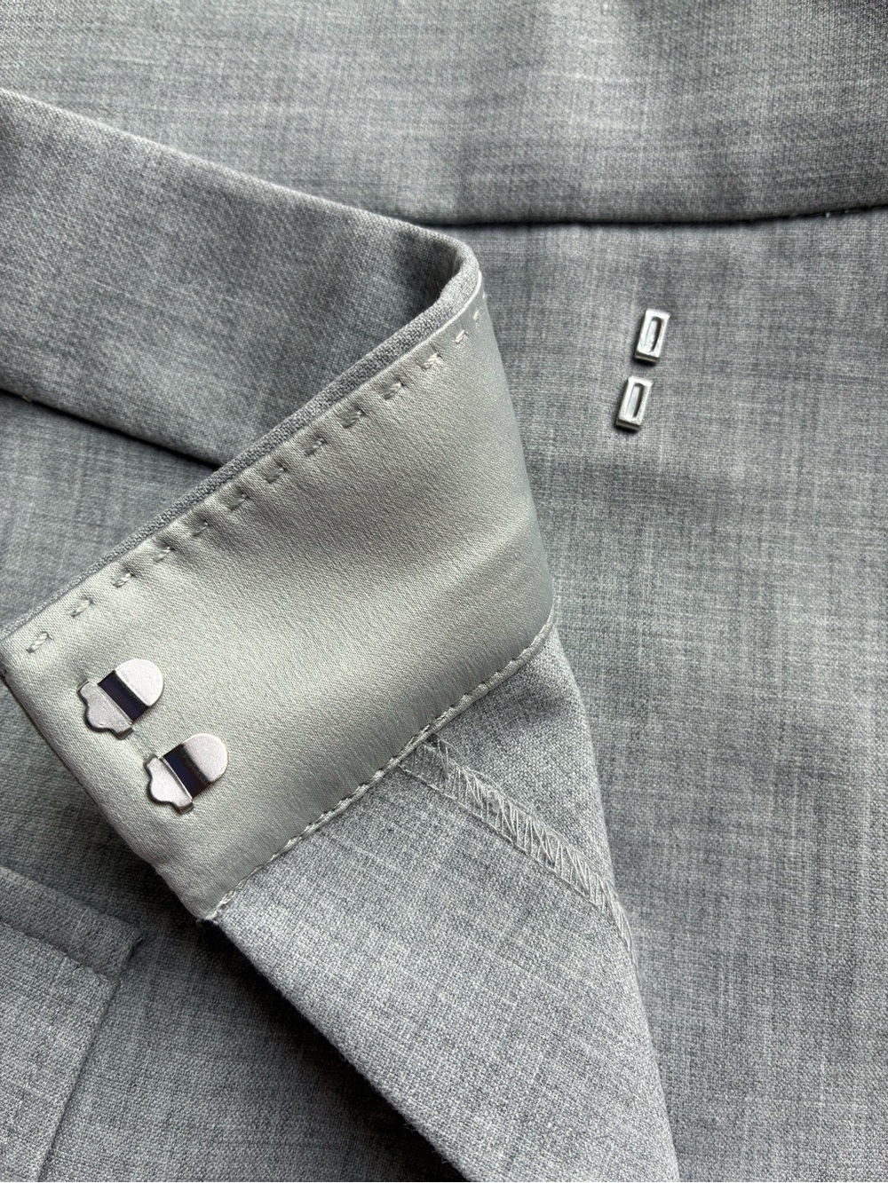 Babaton Happy Hour Skirt Grey Wrap Pocket Mini Skirt - Picture 4 of 14